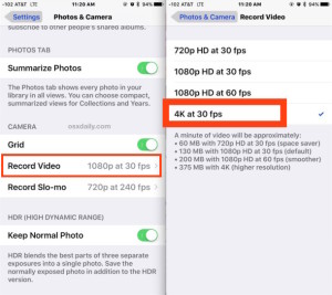 how to record 4k iphone video enable 4k hd capture 610x543 300x267 - BLOG - Cómo controlar la cámara lenta del iPhone